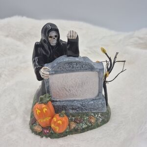 Department 56 Village Sign Halloween Grim Reaper